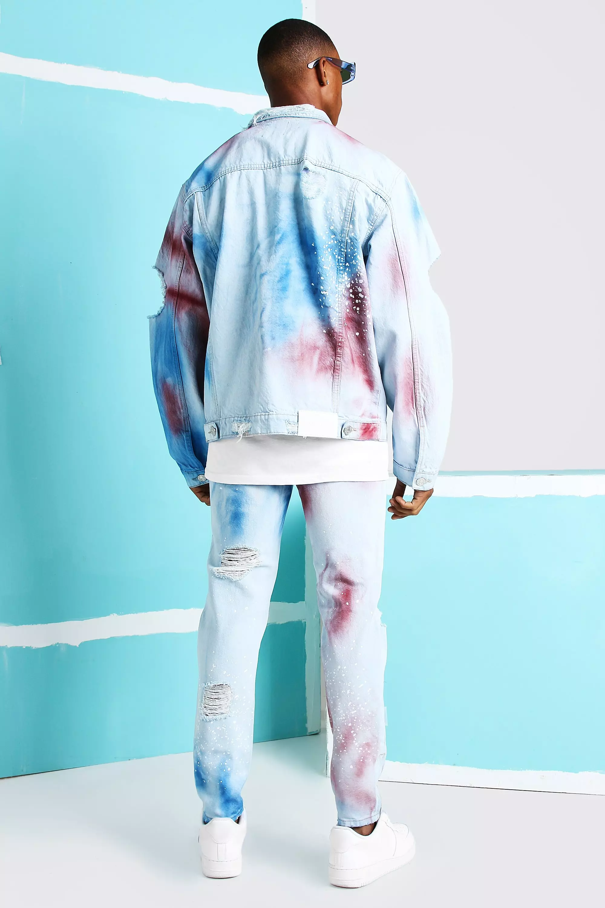 Spray paint hot sale denim